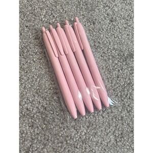 Retractable Ballpoint Pens Unbranded Unisex OS Pink 5-Pack NEW